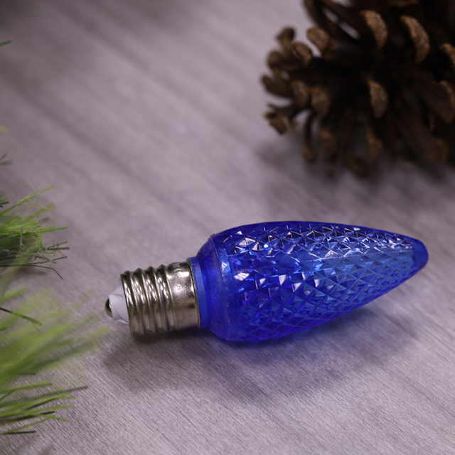 C9 Minleon LED Replacement Bulbs UL Blue Christmas Bulb Waterproof Outdoor