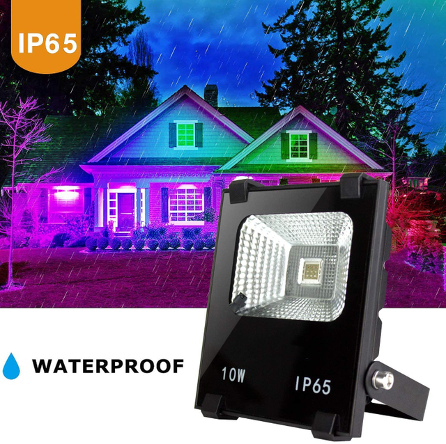 10W RGB LED Flood Lights