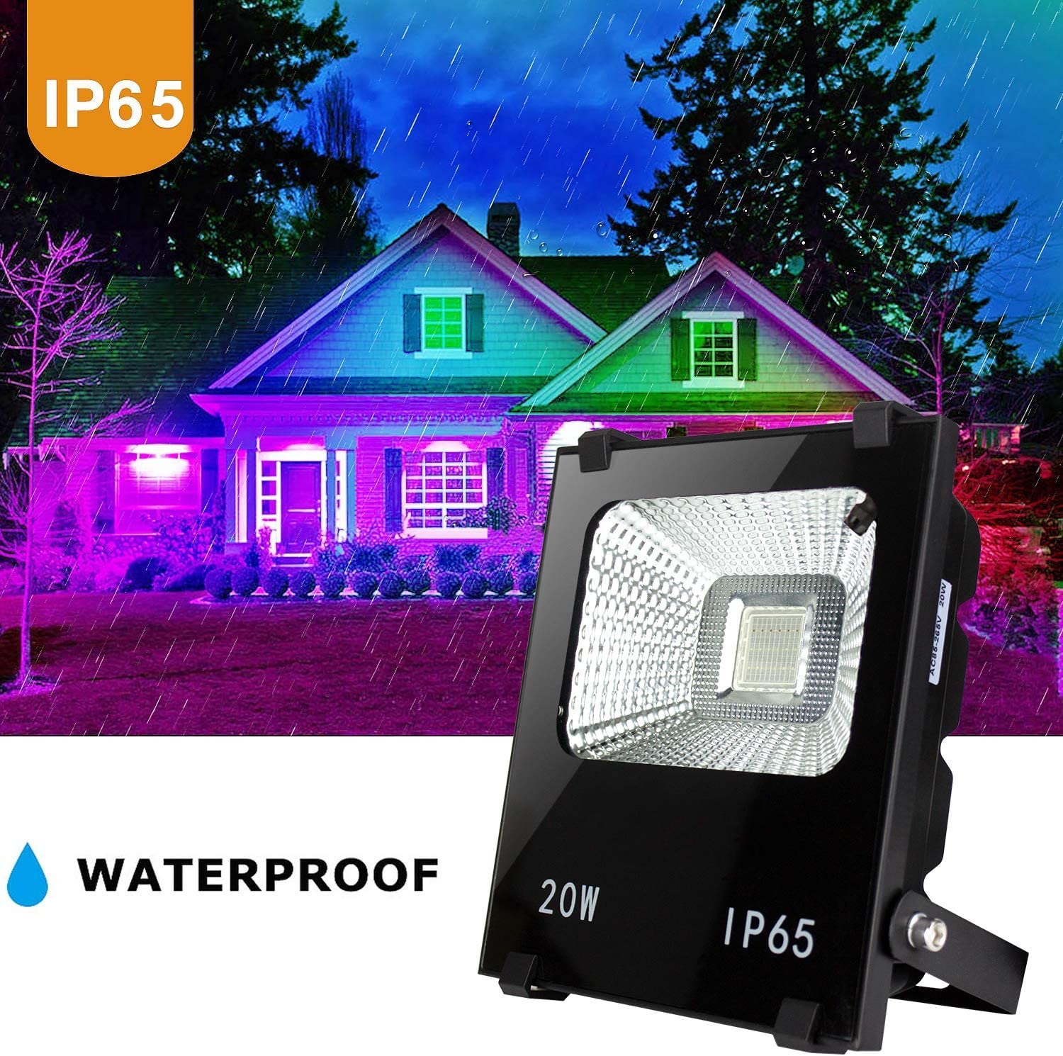 20W RGB LED Flood Lights