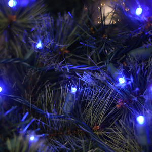 5MM Wide Angle Mini LED String Lights UL Blue Christmas Light Set Outdoor