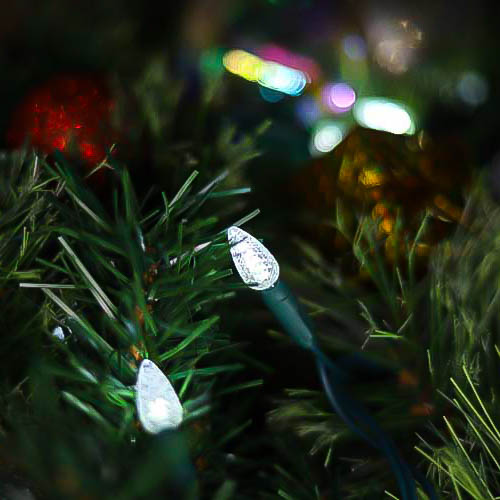 UL Commercial Grade C3 LED String Lights Cold White Christmas Light Outdoor Use