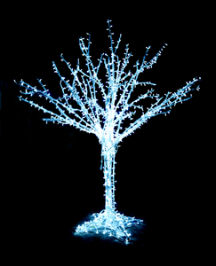 White Tree LED Motif Lights for Garden Shopping Center Hotel Street